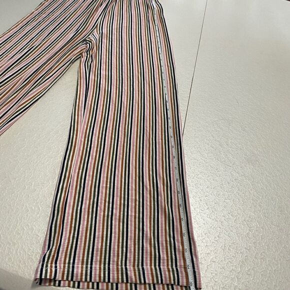 PULL&BEAR Women's Stripe Multicolor Halter-Neck Culotte Jumpsuit - Picture 11 of 13